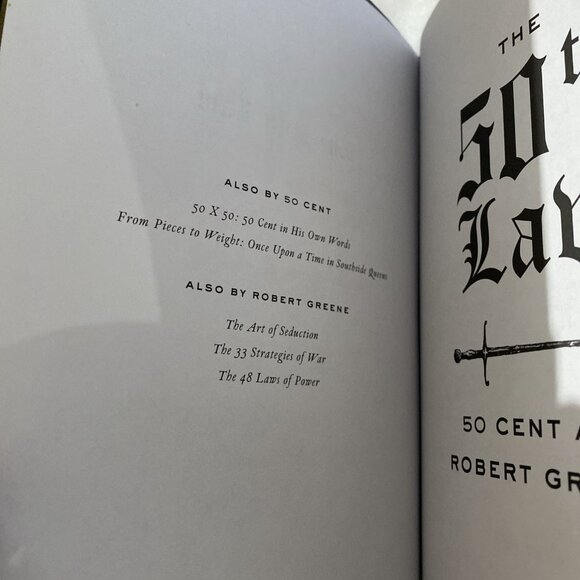 The 50th Law, Greene, Robert, 50 Cent, Excellent Condition Never Read - Picture 5 of 6